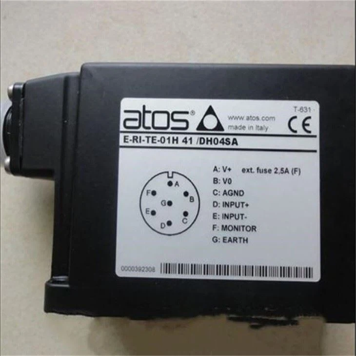 ATOS Proportional Directional Control Valve E-RI-TE-01H/I 41 /DH04SA Amplifier For Proportional Valve Made In Italy