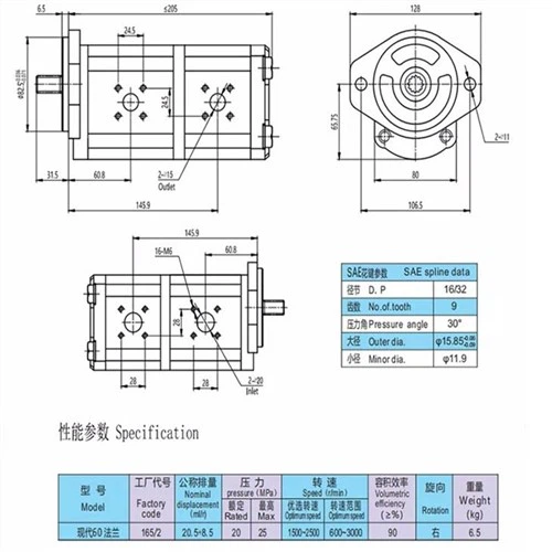 Aksesori Jengkaut Hyundai 60 Pam Gear Bebibir Modul Berbilang Hidraulik